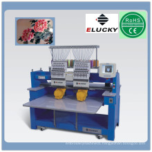 Economical high speed 2 heads cap computerized embroidery machine price